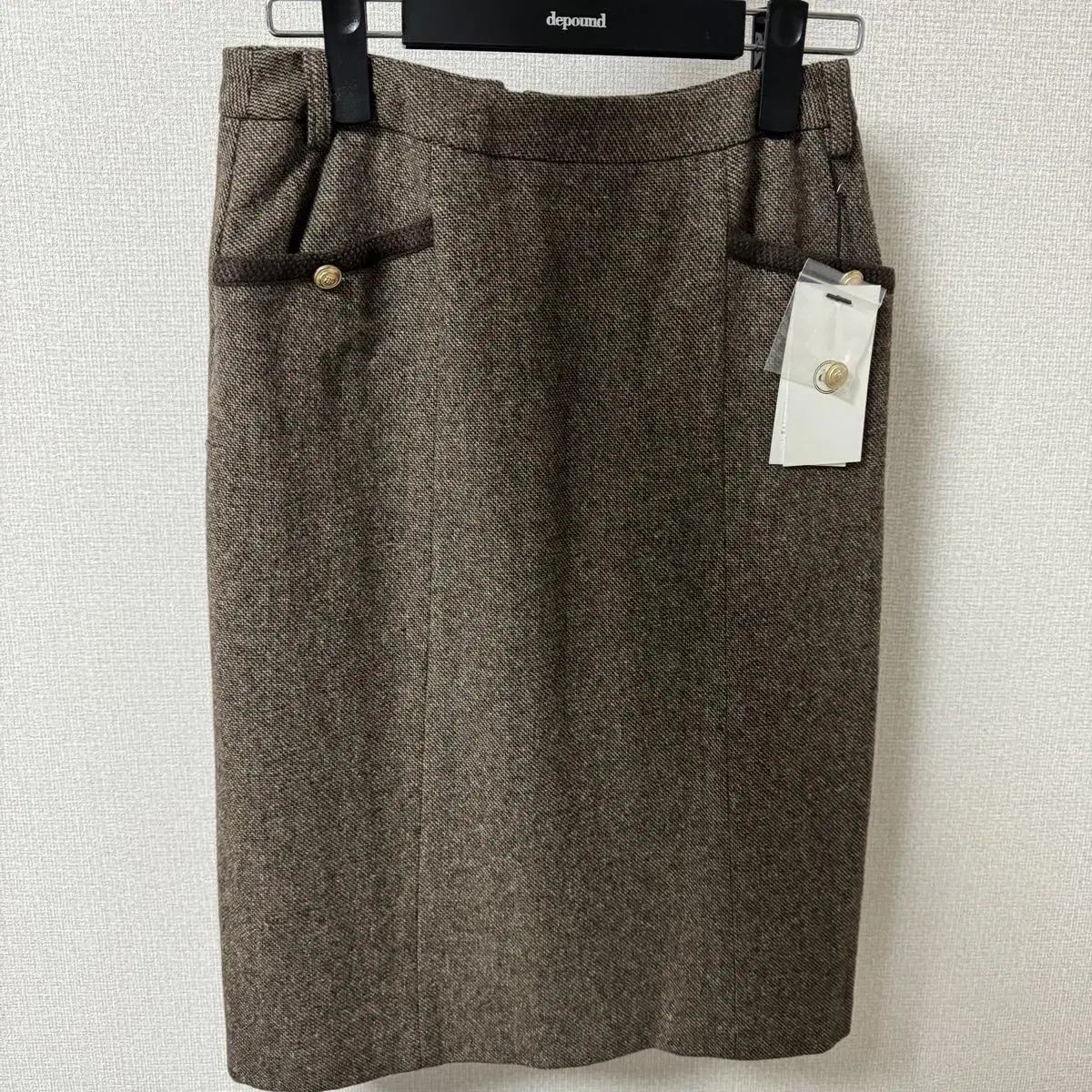 드파운드 A-line wool midi skirt S사이즈 치마 스커트